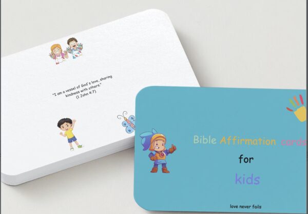Children’s Daily Affirmation Cards – Positive Mindset Flash Cards for Kids
